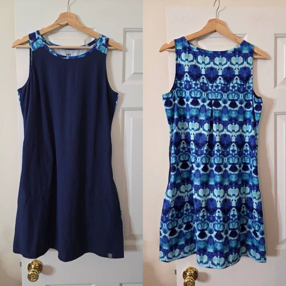 Title Nine Nimblene Sleeveless Athletic Hiking Dress Pockets M